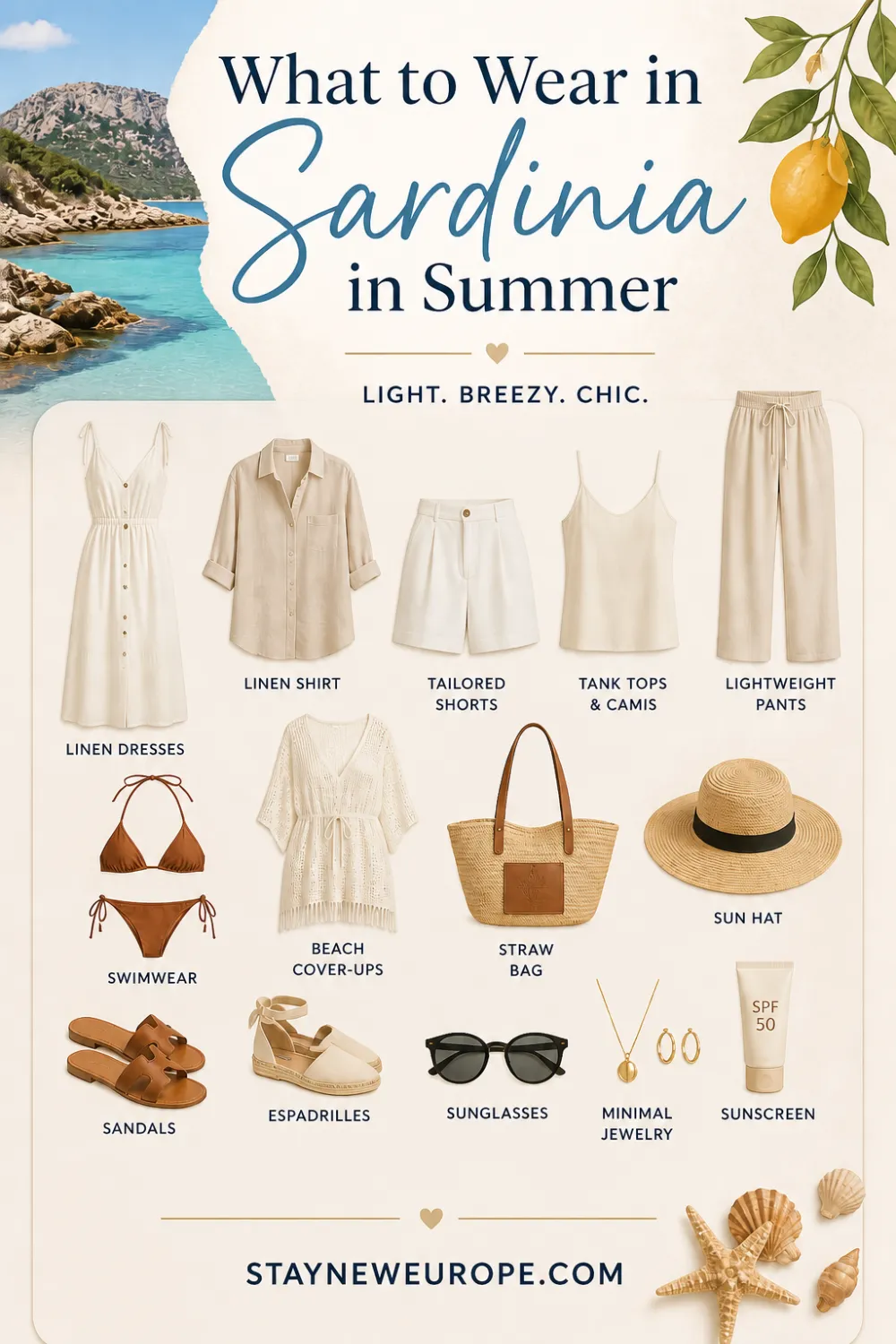 What to Wear in Sardinia in Summer