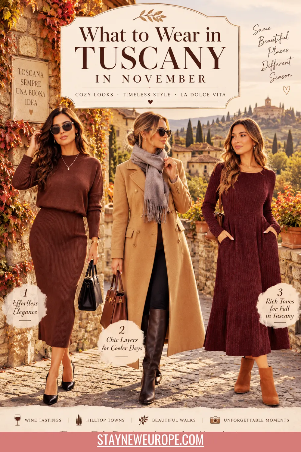 What to Wear in Tuscany in November