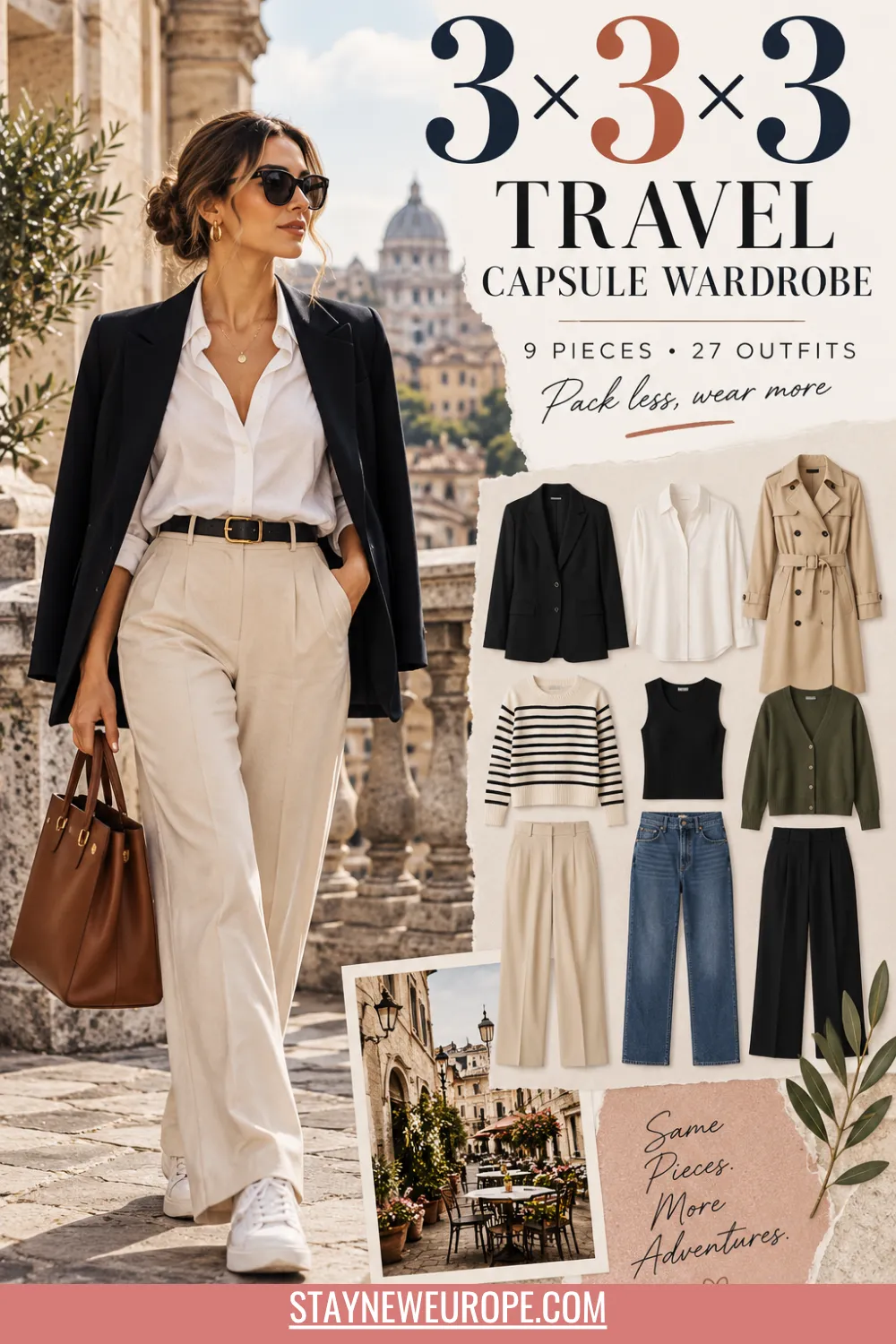 3×3×3 Travel Capsule Wardrobe